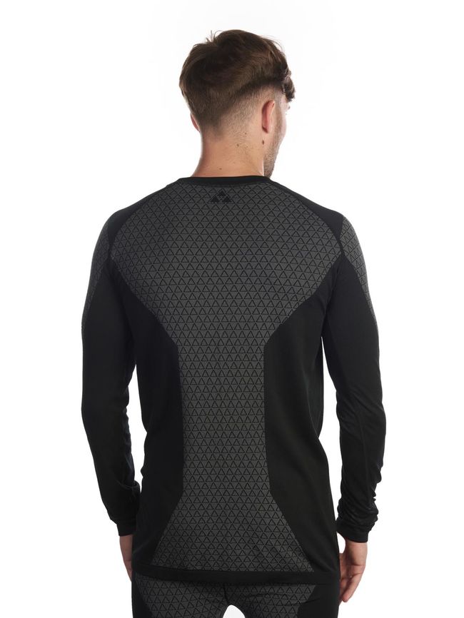 Термоштани Fischer Seamless Basela LS Shirt M Black/Anthracite - фото 2
