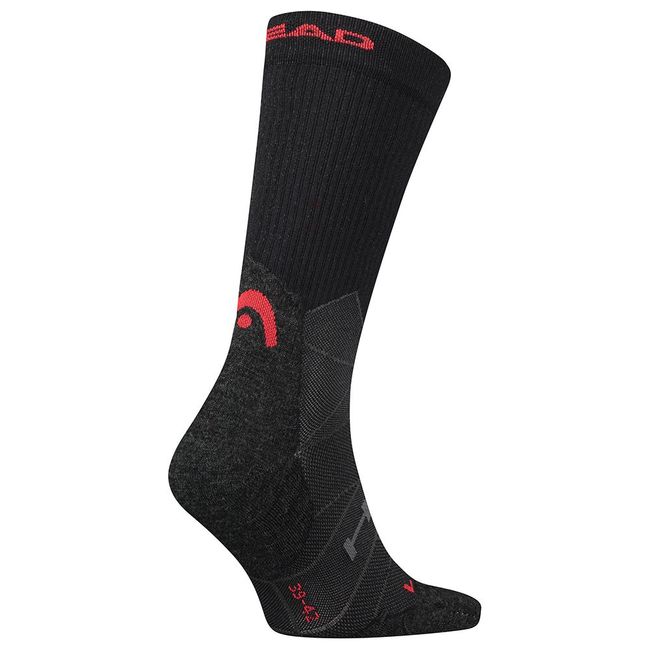 Шкарпетки Head Hiking Crew Sock Black Red 1P - фото 2