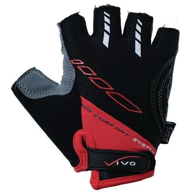 Рукавиці велосипедні Vivo SB-01-5002-B Black Red - фото 1