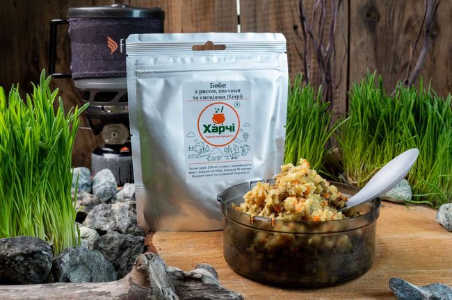 Їжа Харчі Боби з рисом, овочами та спеціями (Кічрі) - фото 1