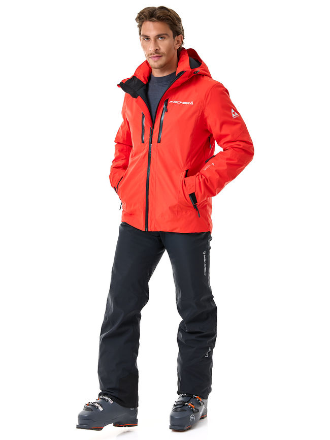 Гірськолижна чоловіча куртка Fischer Thor Jkt Red - фото 5