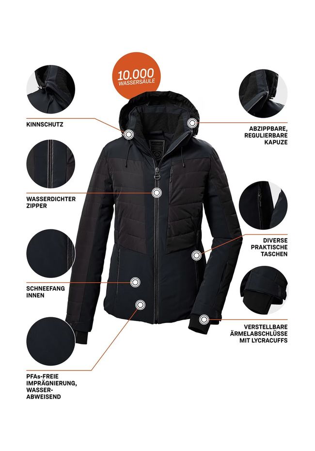 Куртка жіноча Killtec Ksw 309 Wmn Black - фото 5