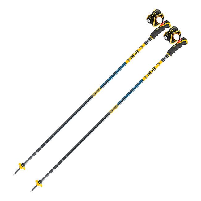 Палки гiрськолижнi LEKI Spitfire Lite 3D denimblue-aegeanblue-mustardyellow - фото 1