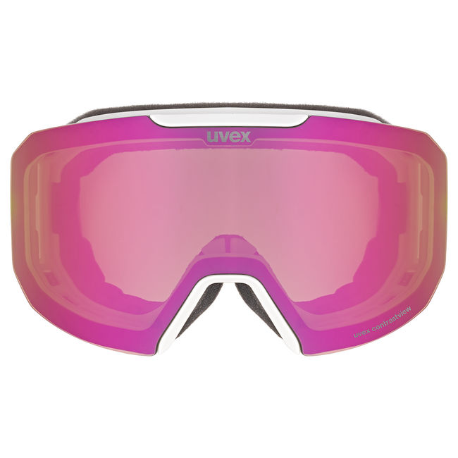 Гірськолижна маска Uvex Evidnt Attract WE White matt/mirror rose S2, S1 - фото 2