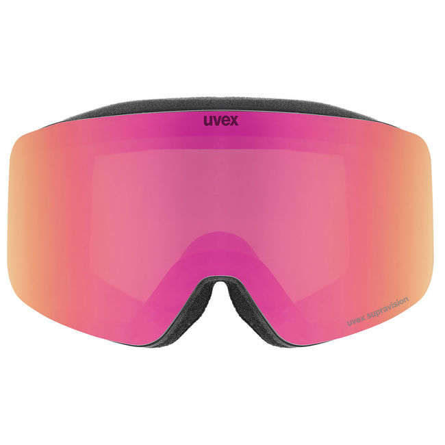 Гірськолижна маска Uvex Pwdr FM Black matt/mirror pink S2 - фото 2