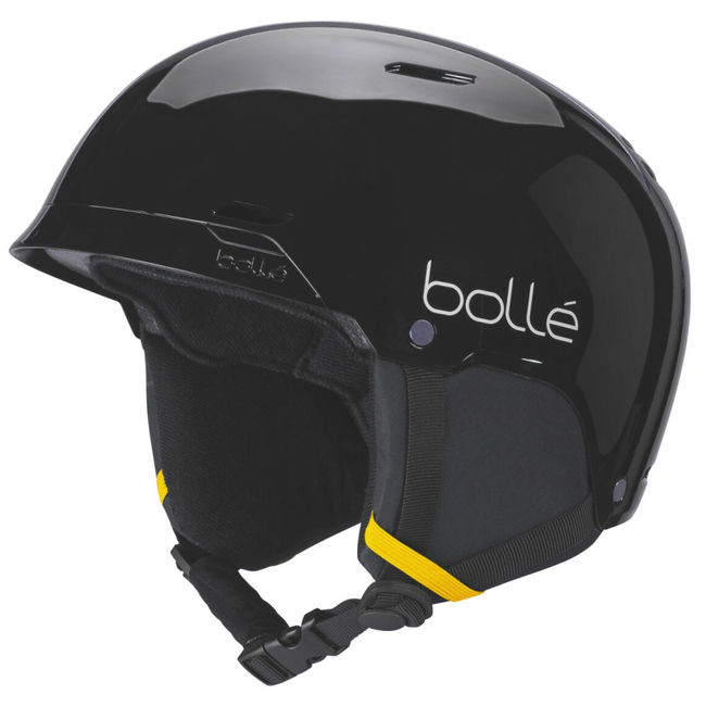 Гірськолижний шолом Bolle M-Rent Black Shine Yellow - фото 1