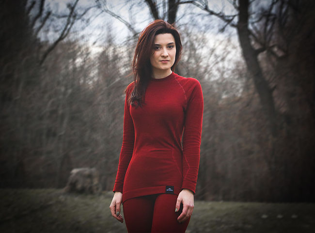 Термофутболка Fjord Nansen Merino Longsleeve Women Red - фото 5