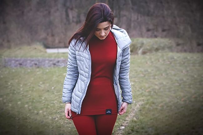 Термоштани Fjord Nansen Merino Leggings Women Red - фото 2