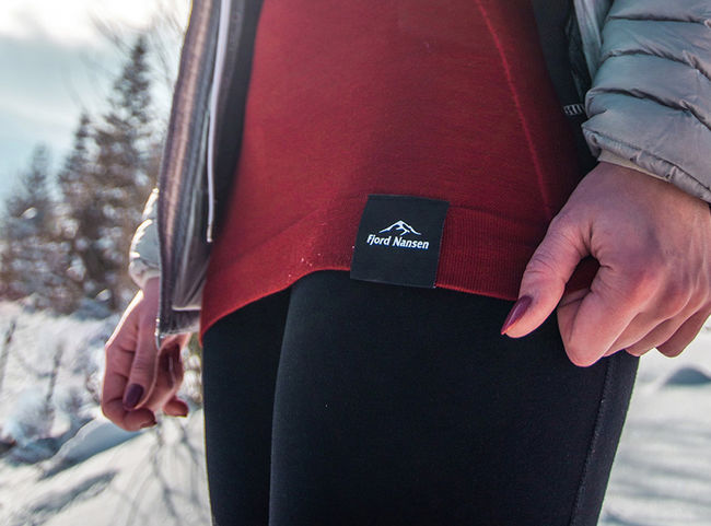 Термоштани Fjord Nansen Merino Leggings Women Red - фото 5