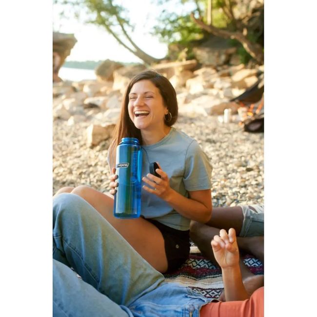 Пляшка для води Nalgene Wide Mouth Seafoam Silo Bottle 1.4L - фото 3