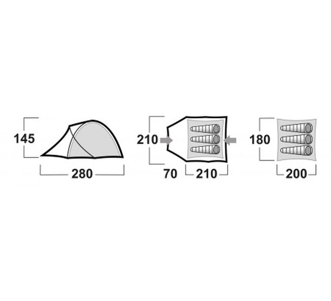 Намет Husky BONELLI ARMY 3 Gren - фото 7