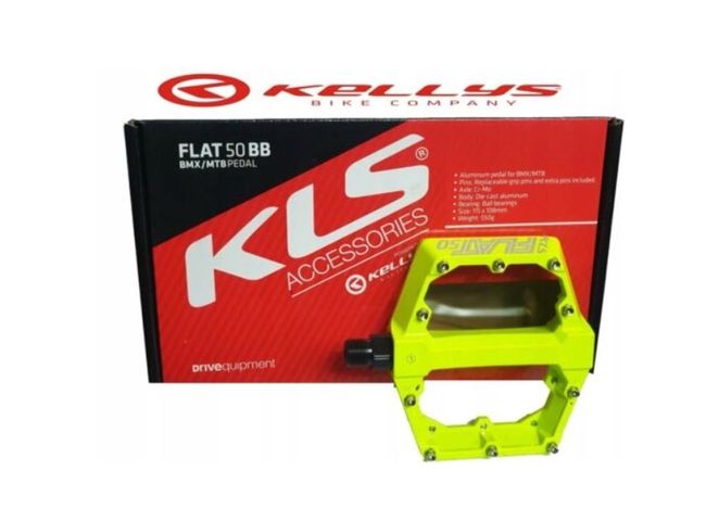 Педалі KLS Flat 50 BB Yellow - фото 4