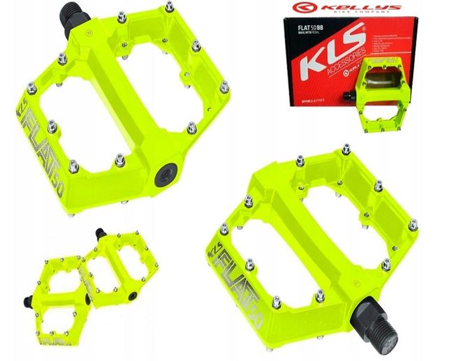 Педалі KLS Flat 50 BB Yellow - фото 3