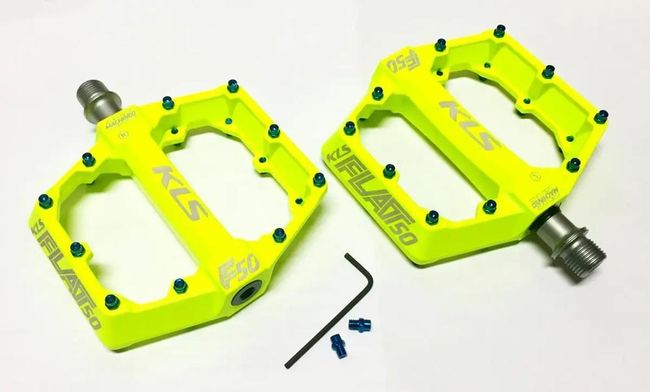 Педалі KLS Flat 50 BB Yellow - фото 2
