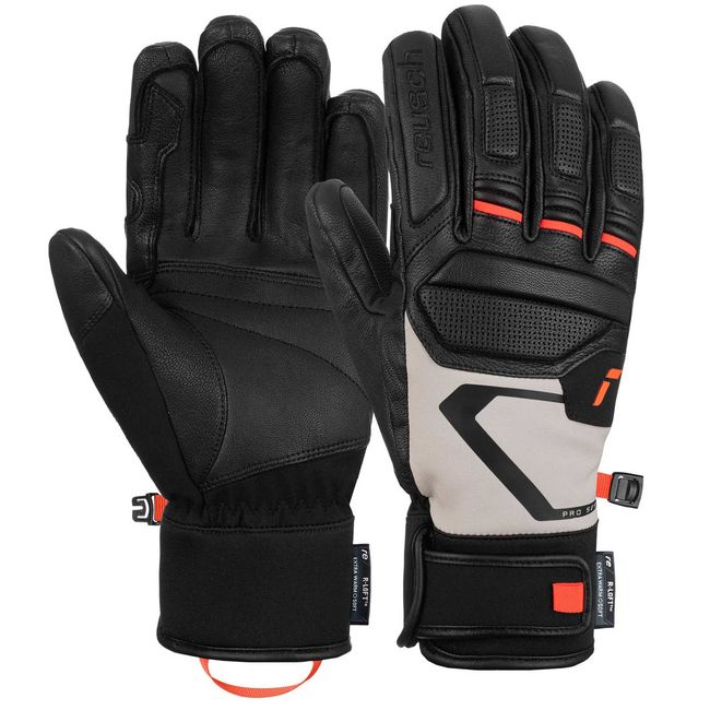 Рукавички чоловічі Reusch Pro RC Black Glacier grey / fluo red - фото 1