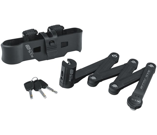 Велозамок сегментний KLS Fold 50 Black - фото 1
