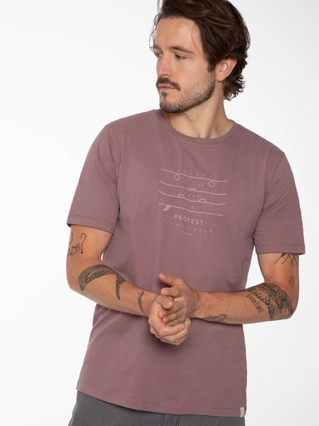 Футболка Protest Harwell Marron Fabric - фото 6