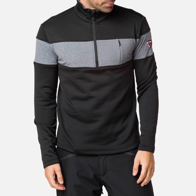 Фліс Rossignol Palmares 1/2 Zip Black - фото 1