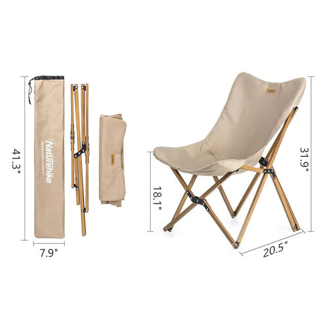 Крісло розкладне Naturehike Moon Beach MW01 NH19Y001-Z Beige - фото 5