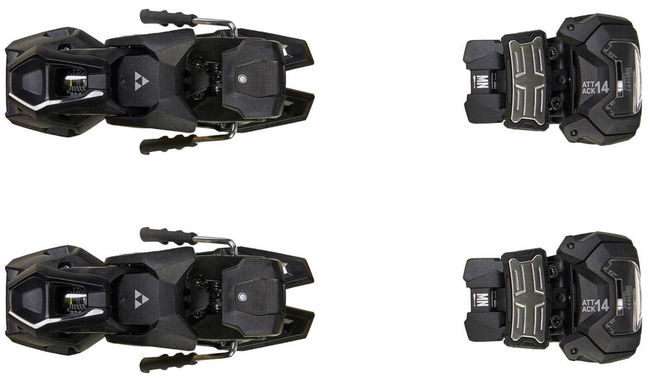 Кріплення Fischer Attack 14 MN W/O Brake [A], Solid black/black - фото 1