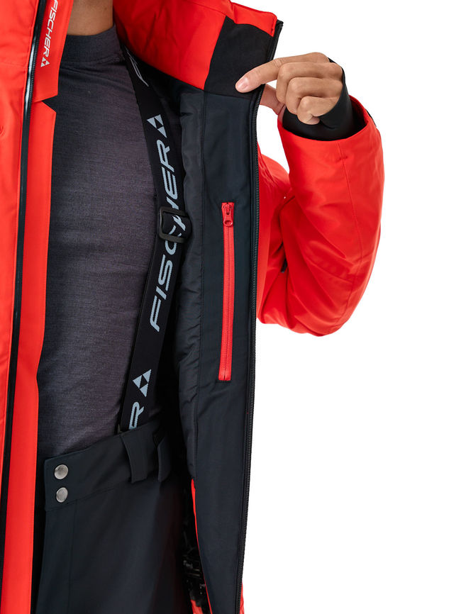 Гірськолижна чоловіча куртка Fischer Thor Jkt Red - фото 11