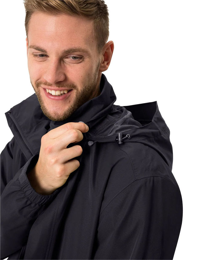 Куртка Vaude Escape Light Rain Jacket Mens Black - фото 7