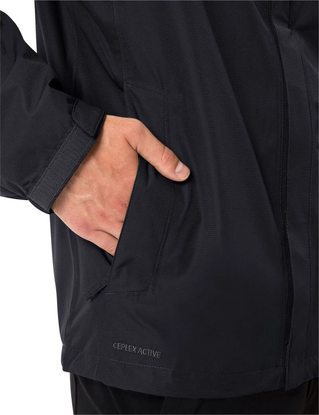 Куртка Vaude Escape Light Rain Jacket Mens Black - фото 6