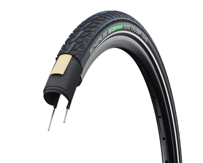 Покришка Schwalbe Road Cruiser 26x1.75 (47-559) Active, K-Guard, TwinSkin, GREEN, B/B+RT - фото 3