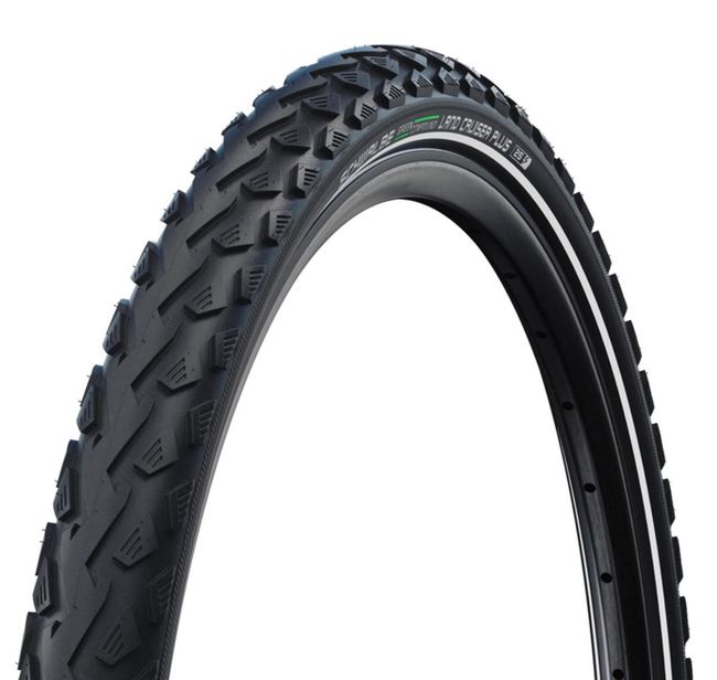 Покришка Schwalbe Land Cruiser Plus 27.5x2.00 (50-584) Active, PunctureGuard, TwinSkin, GREEN, B/B+R - фото 1