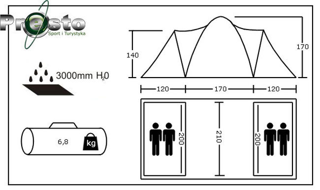 Намет Acamper SONATA 4 - фото 5