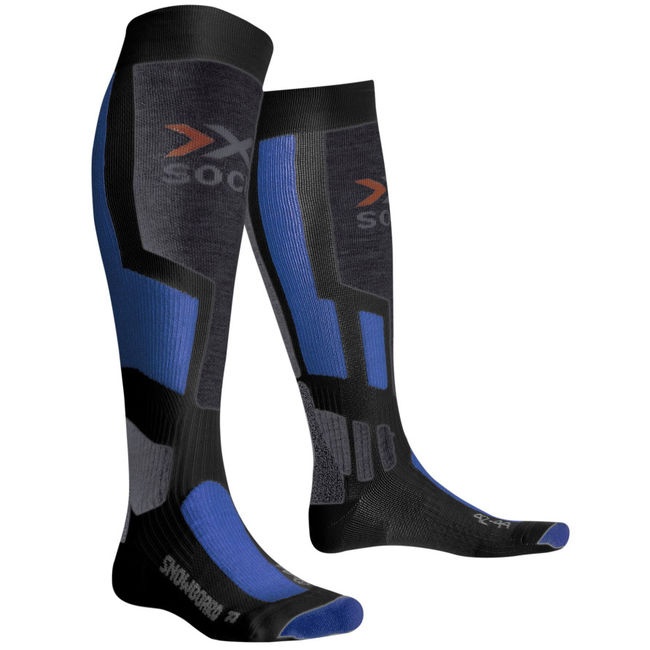 Лижні шкарпетки X-Socks Snowboard  Anthracite / Azure - фото 1