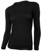 Термобілизна жіноча блуза Brubeck Active Wool Top W Black - фото 1