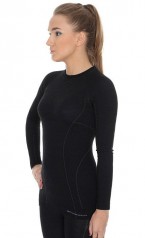 Термобілизна жіноча блуза Brubeck Active Wool Top W Black - фото 2