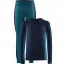 Комплект термобілизни Craft Core Dry Baselayer Set Junior Tide Deep Lake