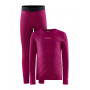 Комплект термобілизни Craft Core Warm Baselayer Set Junior Roxo Coral