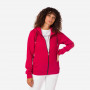 Фліс жіночий Rossignol W Logo Sweat Fz Hood Fl Cherry