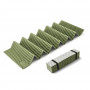 Килимок складаний Naturehike IXPE CNK2450WS044 Olive алюмінієва плівка