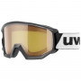 Гірськолижна маска Uvex Athletic LGL Black yellow S2