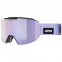 Гірськолижна маска Uvex Evidnt Attract small Black matt/FM Lavender-green S2+S1