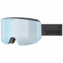 Гірськолижна маска Uvex Lace Attract FM Black matt/ice-green S3