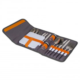 Набір столових приборів Bo-Camp Picnic 16 Pieces 4 Person Grey