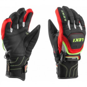 Рукавички Leki Worldcup Race Coach Flex S GTX Junior Black-red-white-yellow