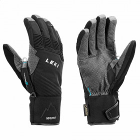 Рукавички Leki Tour Pro V GTX Black-chrome-cyan