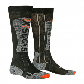 Лижні шкарпетки X-Socks Ski Energizer Light 4.0 Black / Stone Grey Melange