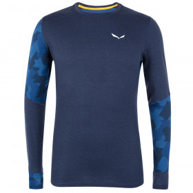 Термофутболка Salewa Cristallo L/S Mns Blue