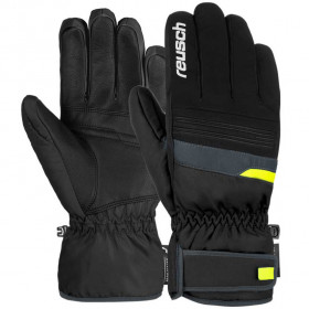 Рукавички чоловічі Reusch Brandon R-Tex Xt Blck/dark gran/saf yell