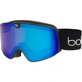 Гірськолижна маска Bolle Nevada Neo Black Matte - Phantom+ Blue Semi-Polarized Photochromic Cat 1 to 3 & Light Lemon Cat