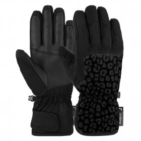 Рукавички жіночі Reusch Keira R-Tex XT Black / Black leopard