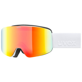 Гірськолижна маска Uvex Pwdr FM White matt/rainbow green-clear S2