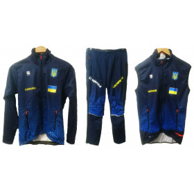 Костюм для бігових лиж Sportful Ukrainian national Team Jkt + Pant +  Apex Vest